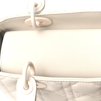 Christian Dior Ultra Matte Calfskin Cannage Medium Lady Dior Latte 11 of 12