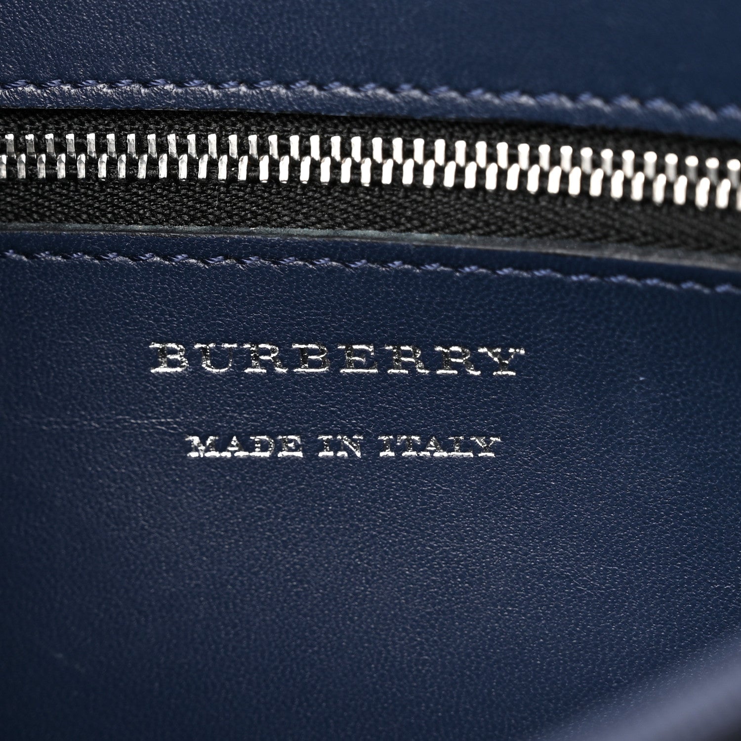 Burberry Smooth Calfskin 1983 Knight Check Link Shoulder Bag Ink Blue 6 of 10