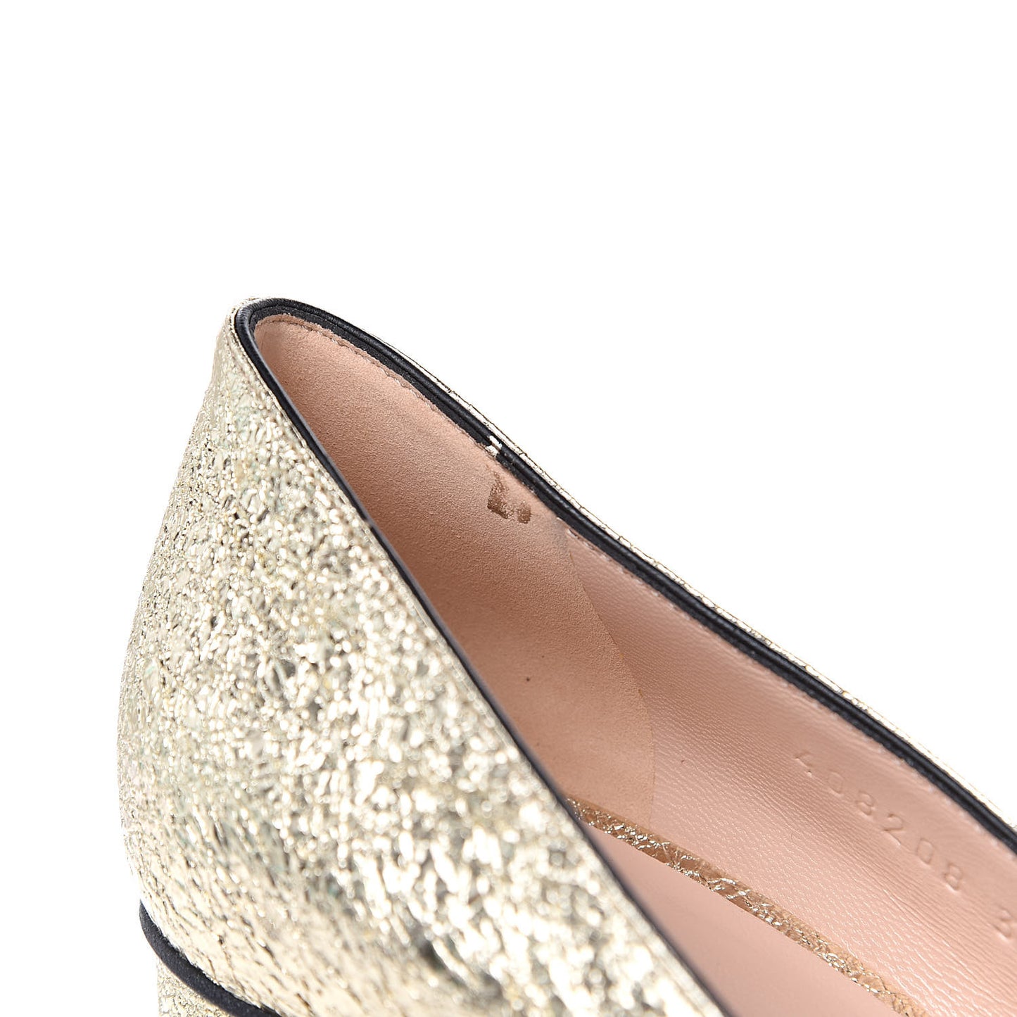 Galassia GG Marmont Fringe 50mm Loafer Pumps 36 Platino