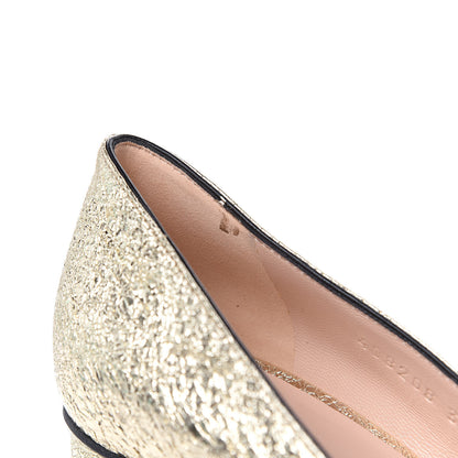 Gucci Galassia GG Marmont Fringe 50mm Loafer Pumps 36 Platino 9 of 10