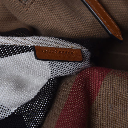Burberry Grainy Calfskin House Check Small Maidstone Saddle Brown 8 of 14