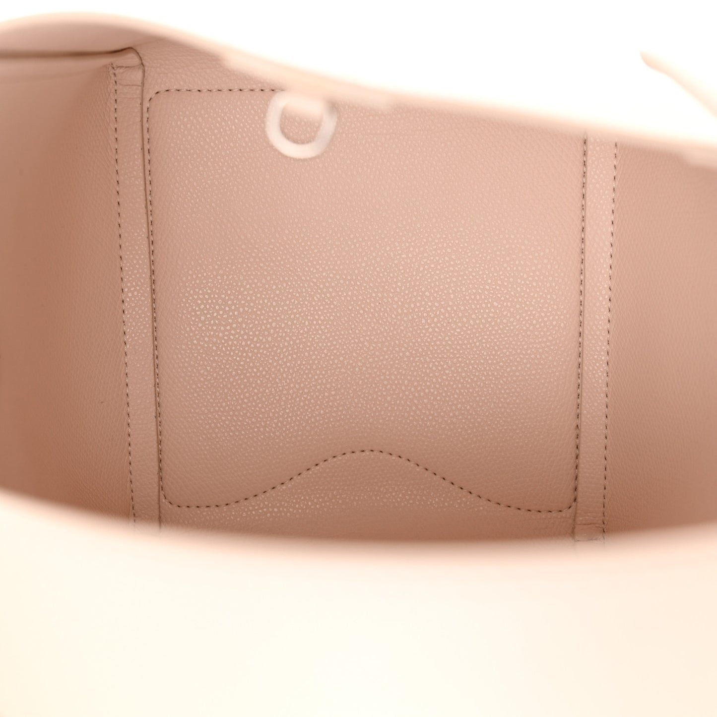 Calfskin Spiked Mini Cabachic Mini Bucket Bag Leche