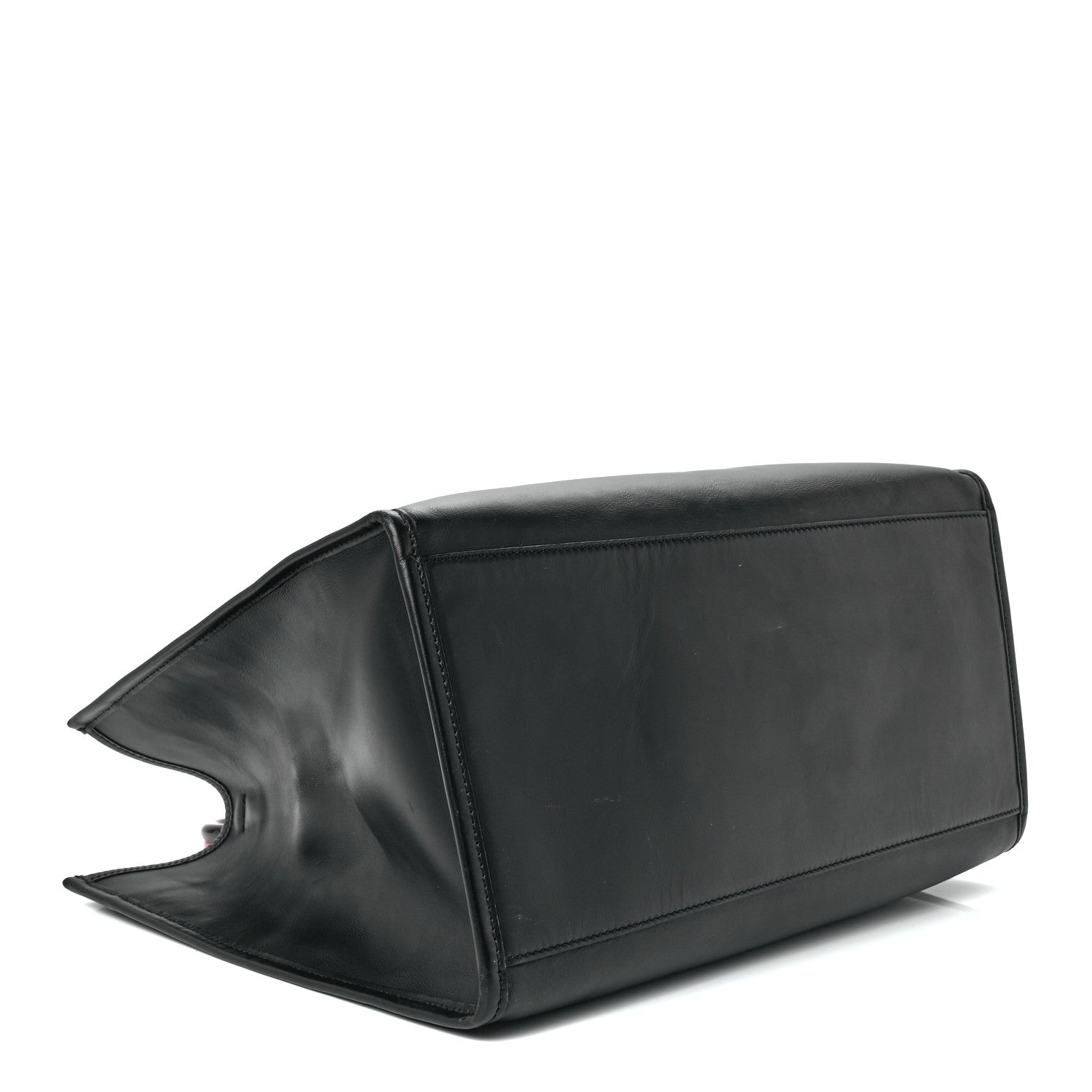 Fendi Vitello King Plexiglass Large Fendi Sunshine Shopper Tote Black 4 of 10