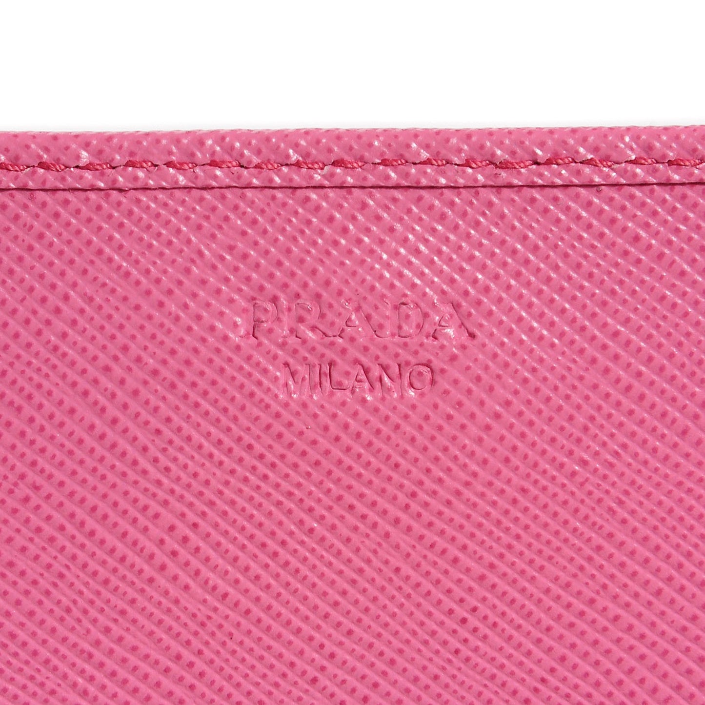 Saffiano Metal Oro Chain Wallet Begonia