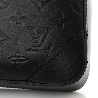 Louis Vuitton Calfskin Monogram Shadow Duo Messenger Black 7 of 11