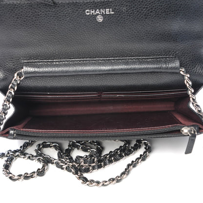 Chanel Caviar Quilted Wallet On Chain WOC Black 5 of 9