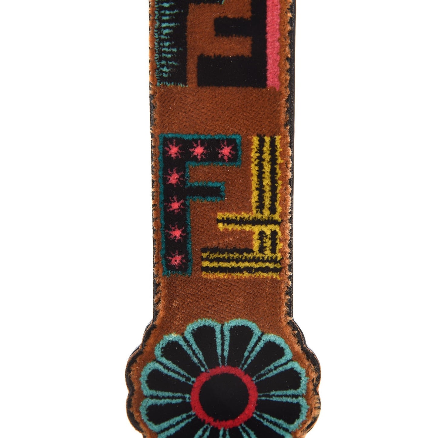 Velvet Vitello Dolce Fun Fair Embroidered Mini Strap You Tobacco Multicolor