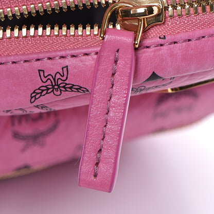 MCM Visetos Side Stud X-Mini Stark Backpack Pink 11 of 13