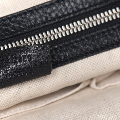 Gucci Pebbled Calfskin Medium Soho Messenger Bag Black 7 of 10