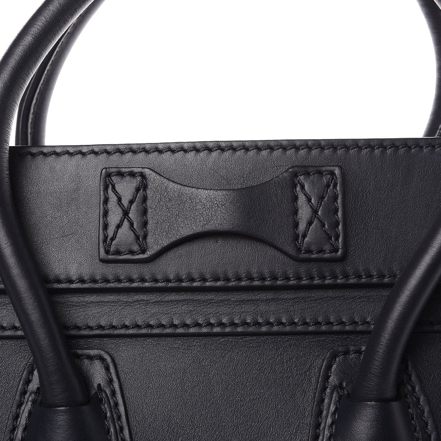 Smooth Calfskin Micro Luggage Navy Blue