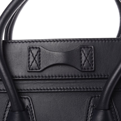 Celine Smooth Calfskin Micro Luggage Navy Blue 12 of 13