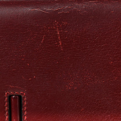 Hermes Box Gaine Clutch Rouge H 9 of 9