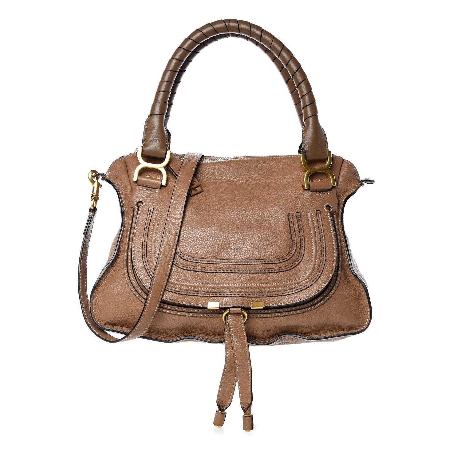 Chloe Calfskin Medium Marcie Satchel Nut 1 of 15