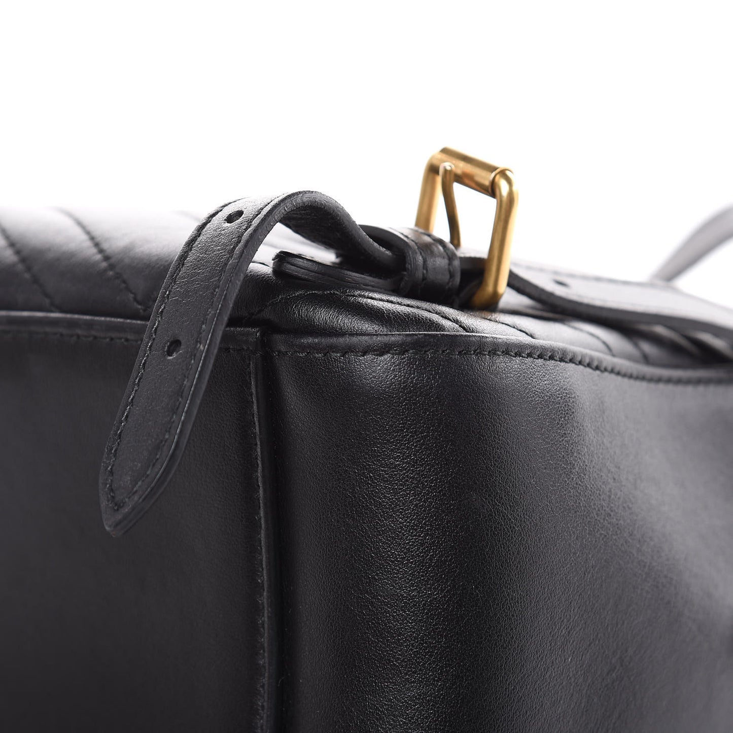 Calfskin Matelasse GG Marmont Backpack Black