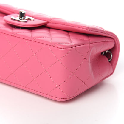Chanel Lambskin Quilted Mini Rectangular Flap Pink 8 of 10