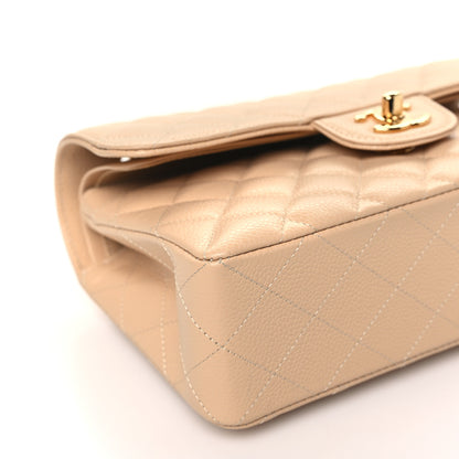 Chanel Caviar Quilted Small Double Flap Beige 9 of 11