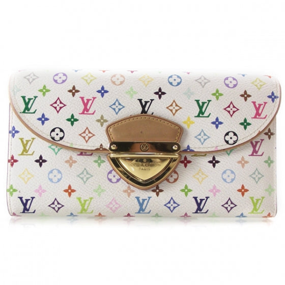 Monogram Multicolor Eugenie Wallet White