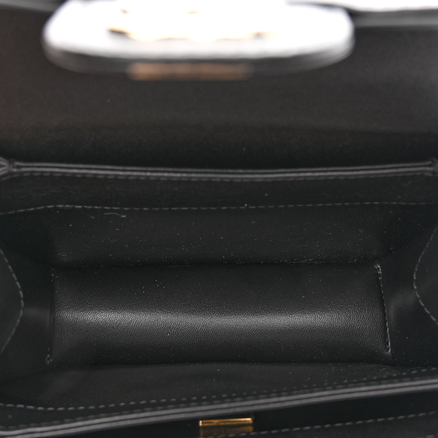Chanel Calfskin Quilted Small Top Handle Flap Black 5 of 10