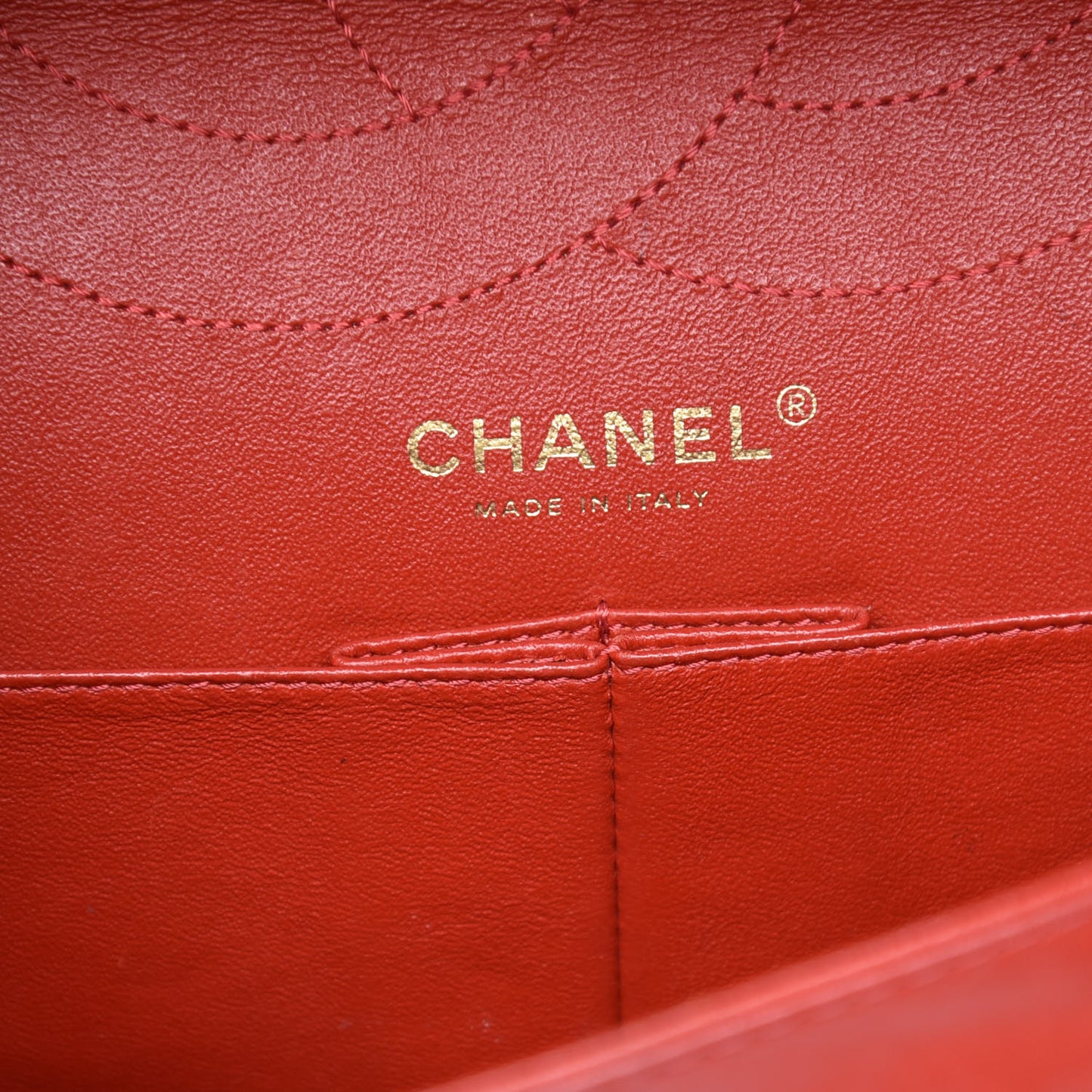 Aged Calfskin Quilted 2.55 Reissue 227 Flap Red