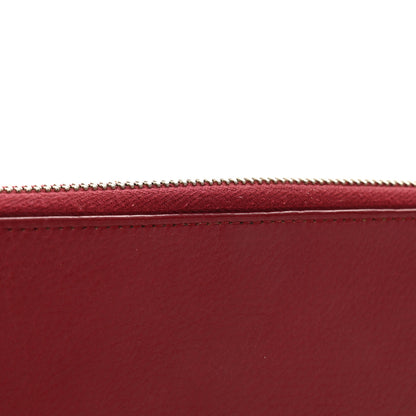 Gucci Pebbled Calfskin Studded Soho Zip Around Wallet Soft Burgundy 9 of 12