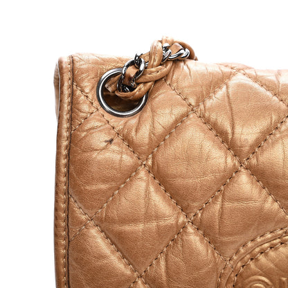 Chanel Aged Calfskin Vintage Ligne Flap Gold 8 of 15