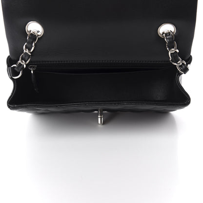 Chanel Lambskin Quilted Mini Rectangular Flap Black 5 of 11