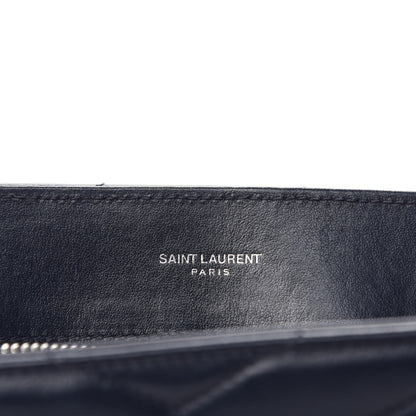 Saint Laurent Calfskin Y Quilted Monogram Medium Loulou Chain Satchel Medium Blue 9 of 11