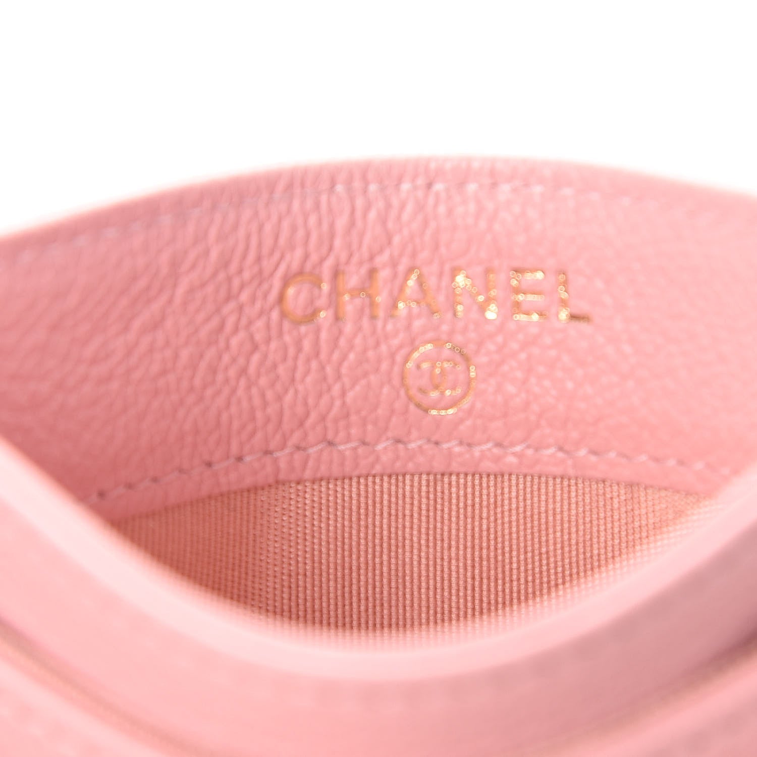 Chanel Calfskin Timeless CC Card Holder Light Pink 6 of 9