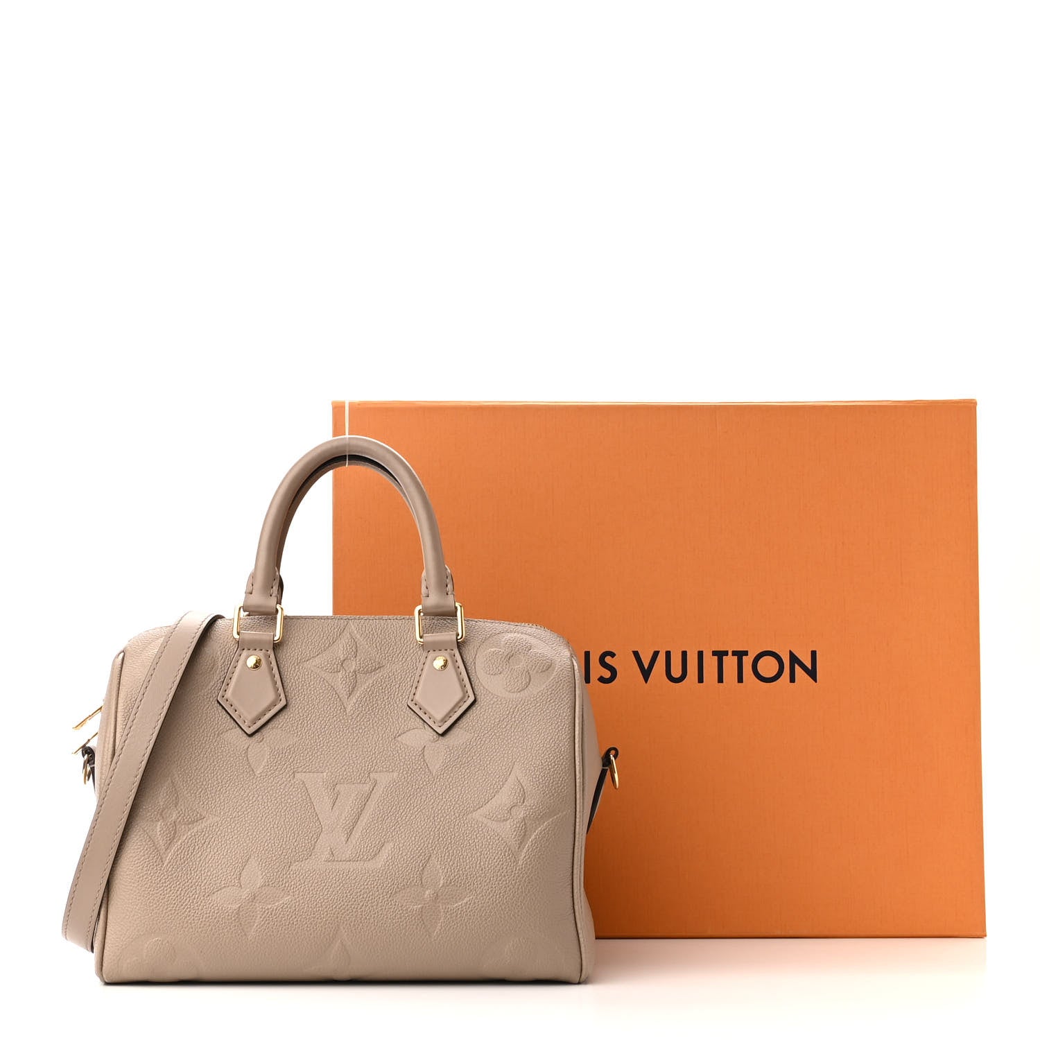 Louis Vuitton Empreinte Monogram Giant Speedy Bandouliere 25 Tourterelle 11 of 11