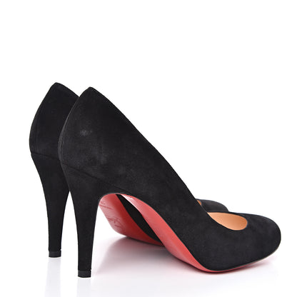 Christian Louboutin Veau Velours Ron Ron 85 Pumps 36 Black 4 of 11