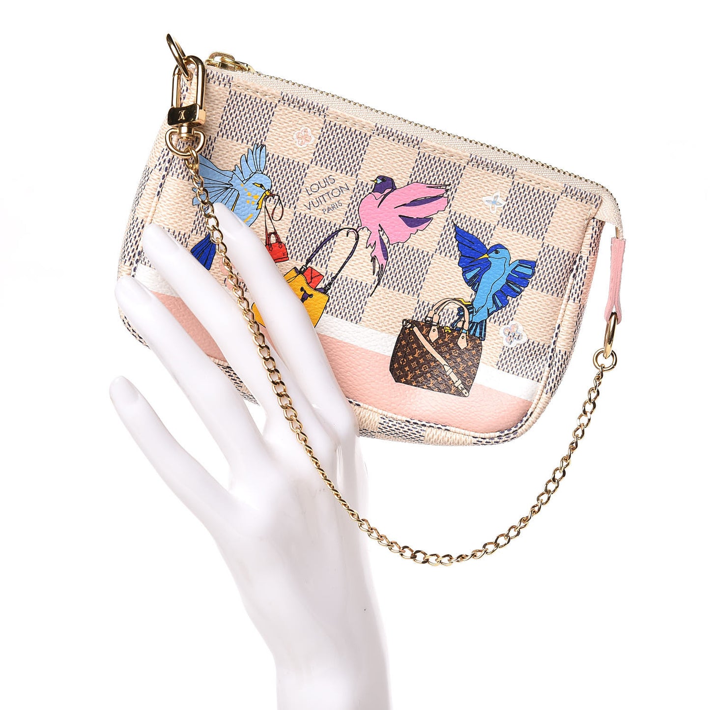 Damier Azur 2018 Christmas Animation Mini Pochette Accessories