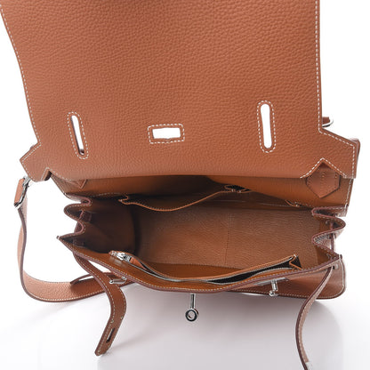 Hermes Taurillon Clemence Jypsiere 31 Gold 5 of 8