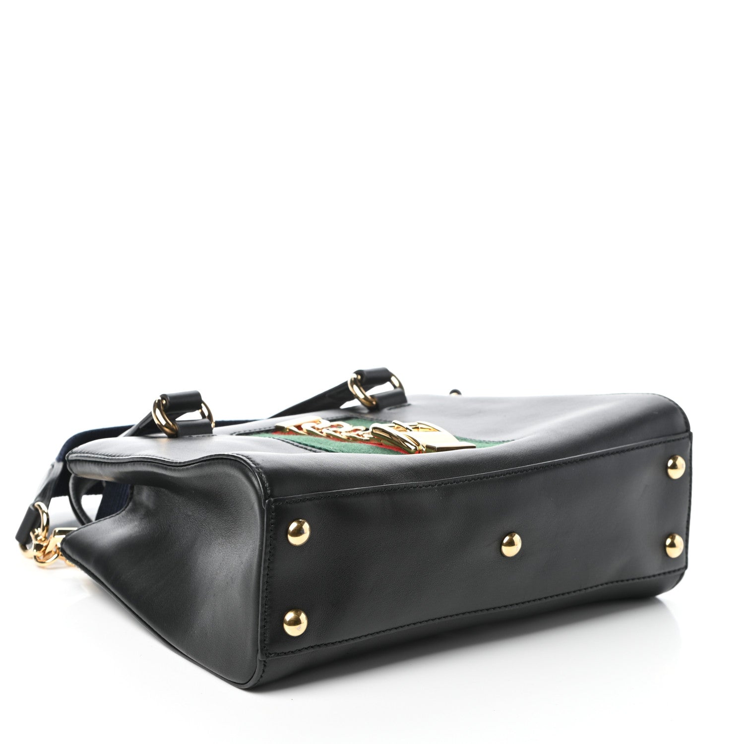 Gucci Calfskin Medium Sylvie Top Handle Tote Black 4 of 9