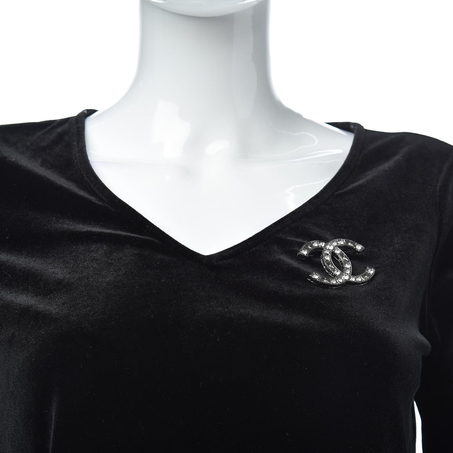 Ruthenium Crystal CC Star Brooch