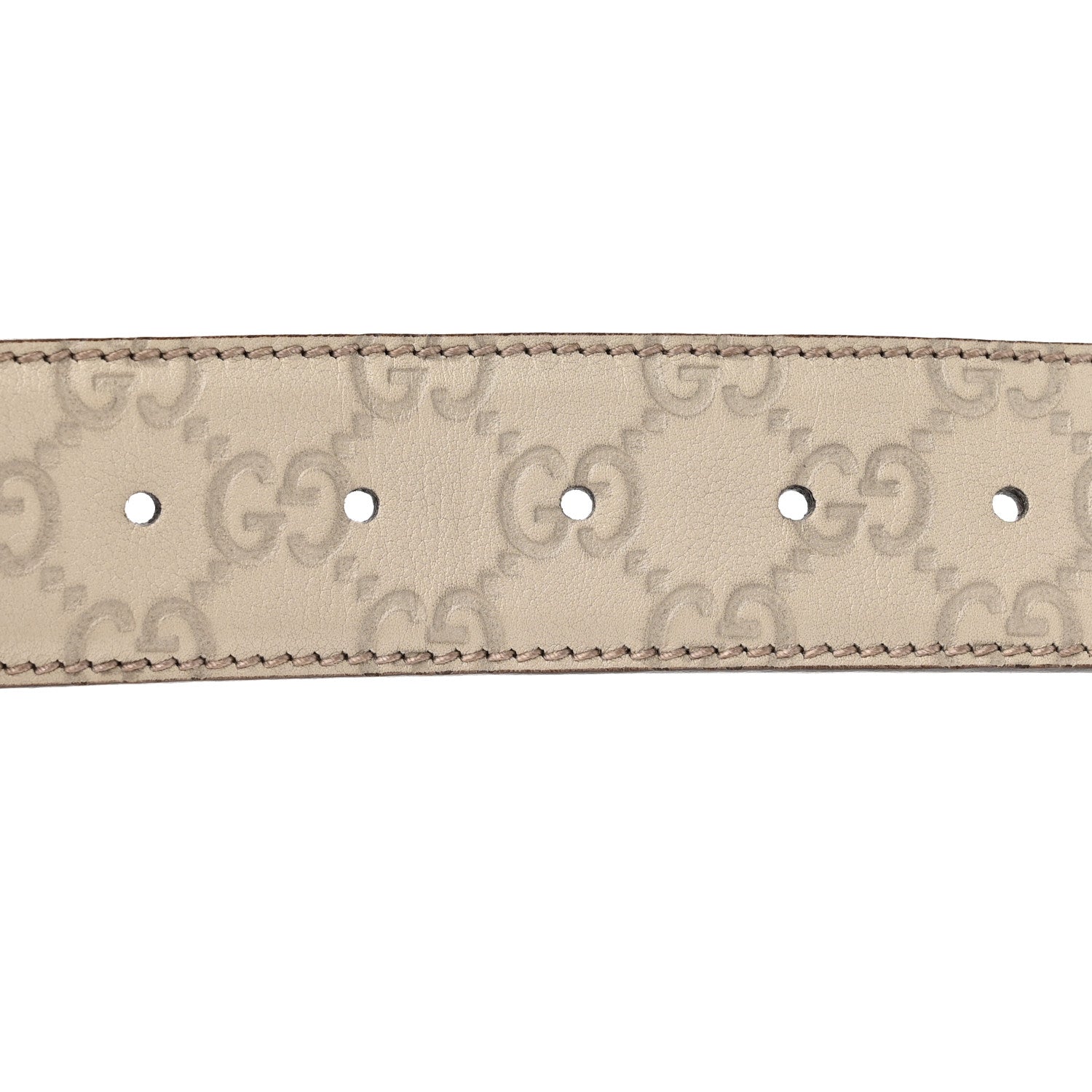 Gucci Guccissima Interlocking G 40mm Belt 85 34 Off White 5 of 5
