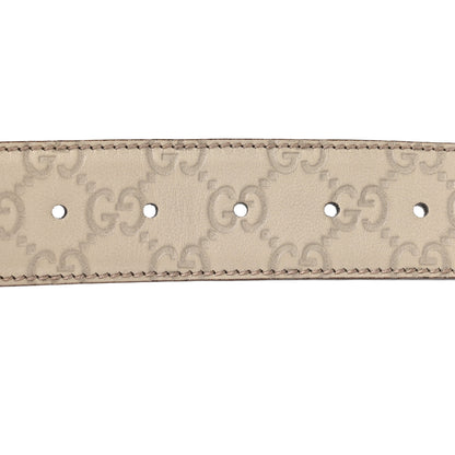 Gucci Guccissima Interlocking G 40mm Belt 85 34 Off White 5 of 5