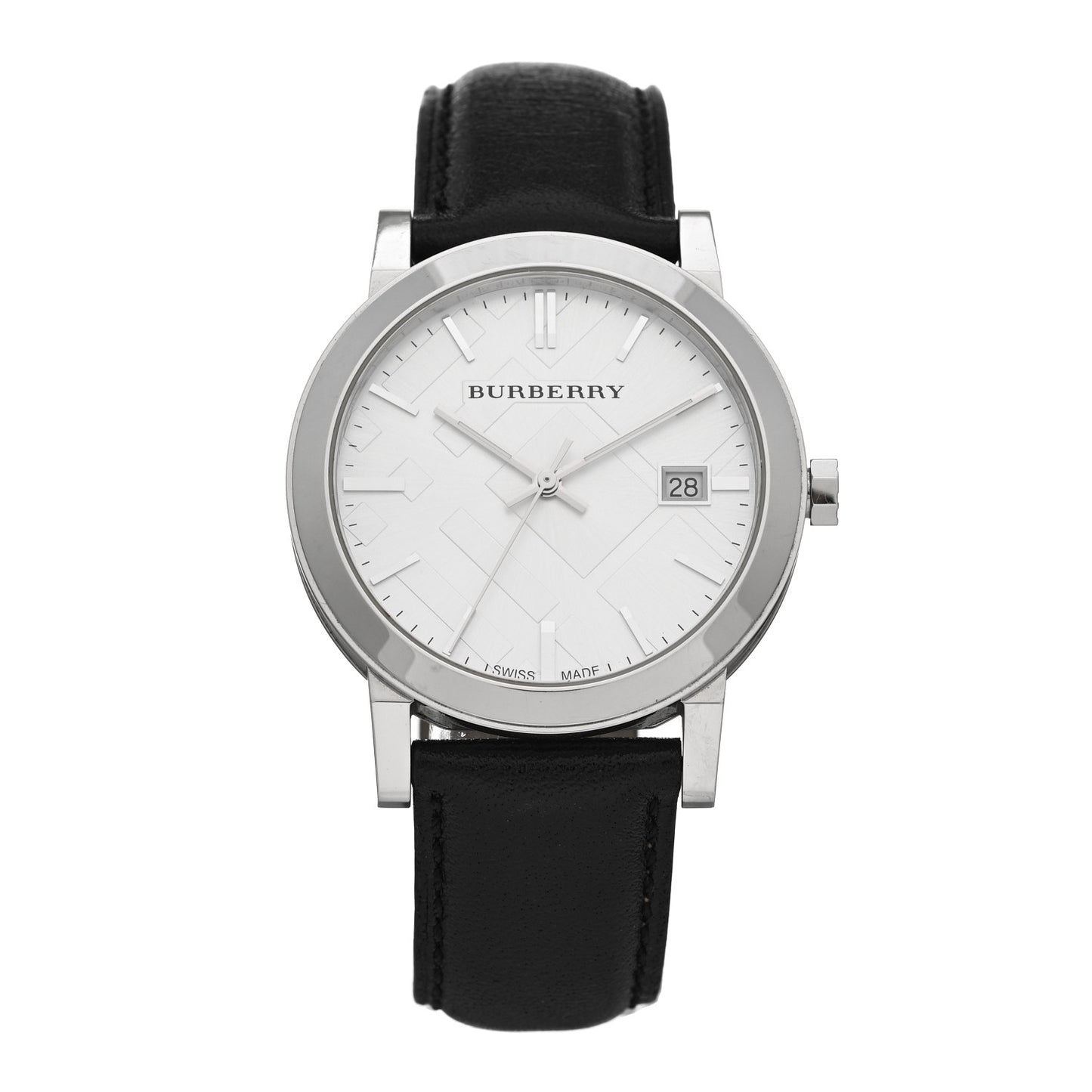Stainless Steel Calfskin 38mm Heritage Quartz Watch BU9008