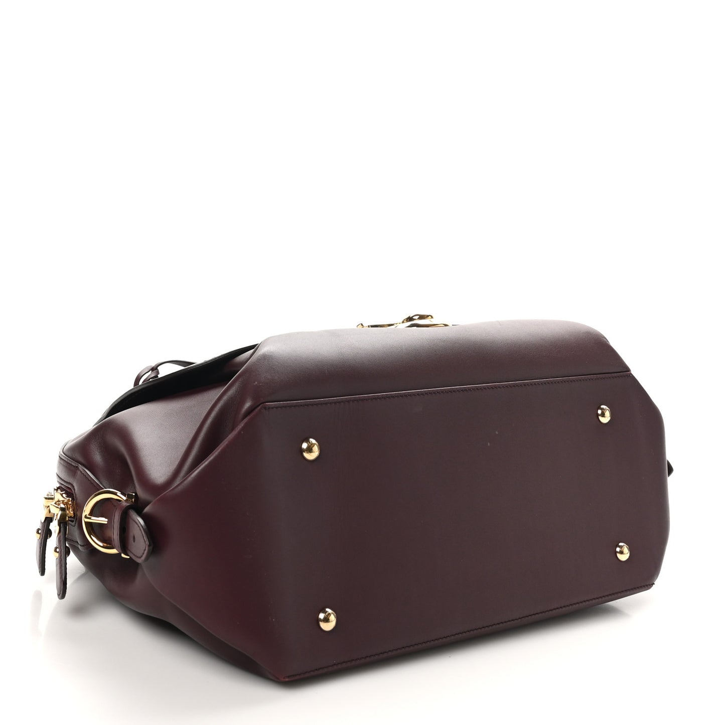 Calfskin Fiamma Bag Rouge Black