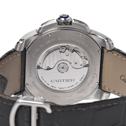 Cartier Stainless Steel 18K Pink Gold Alligator 42mm Calibre de Cartier Automatic Watch 5 of 8