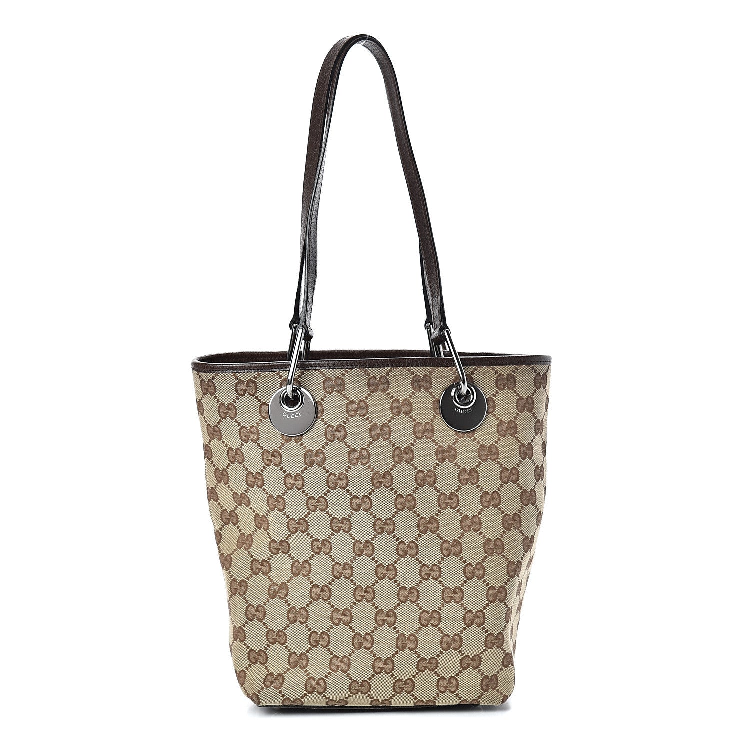 Gucci Monogram Small Eclipse Tote Brown 1 of 10