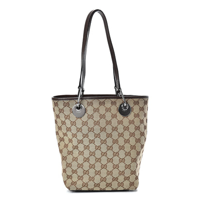 Gucci Monogram Small Eclipse Tote Brown 1 of 10