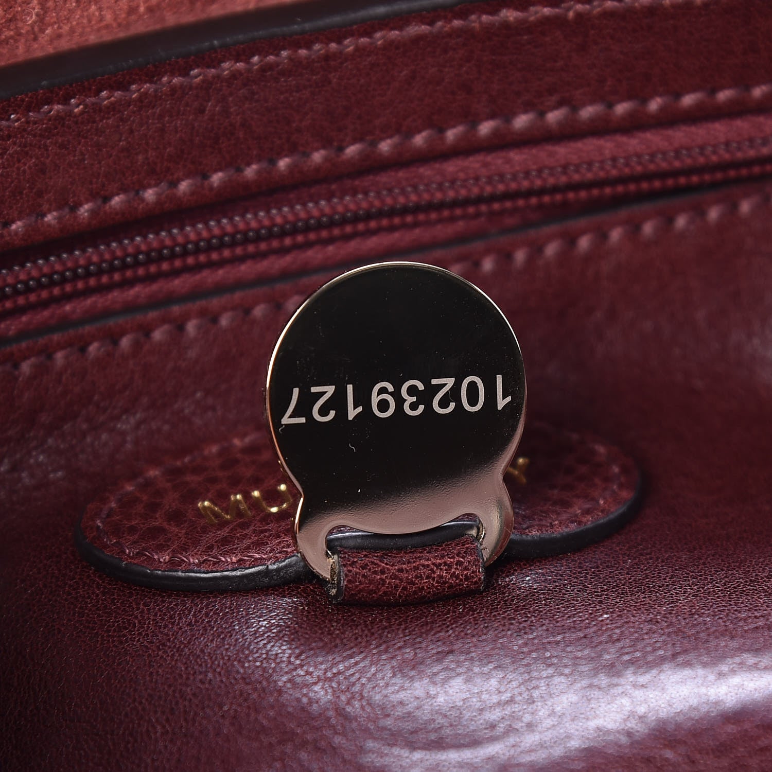 Mulberry Soft Grain Calfskin Small Bayswater Oxblood 7 of 13