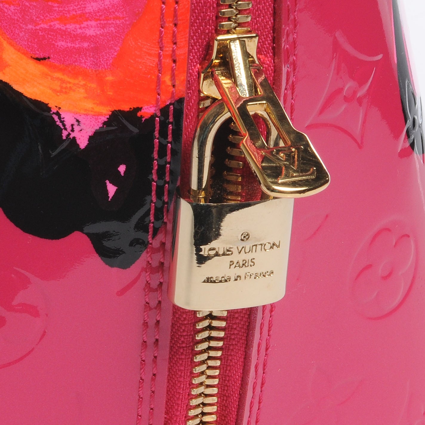 Louis Vuitton Vernis Roses Alma MM Rose Pop 4 of 8