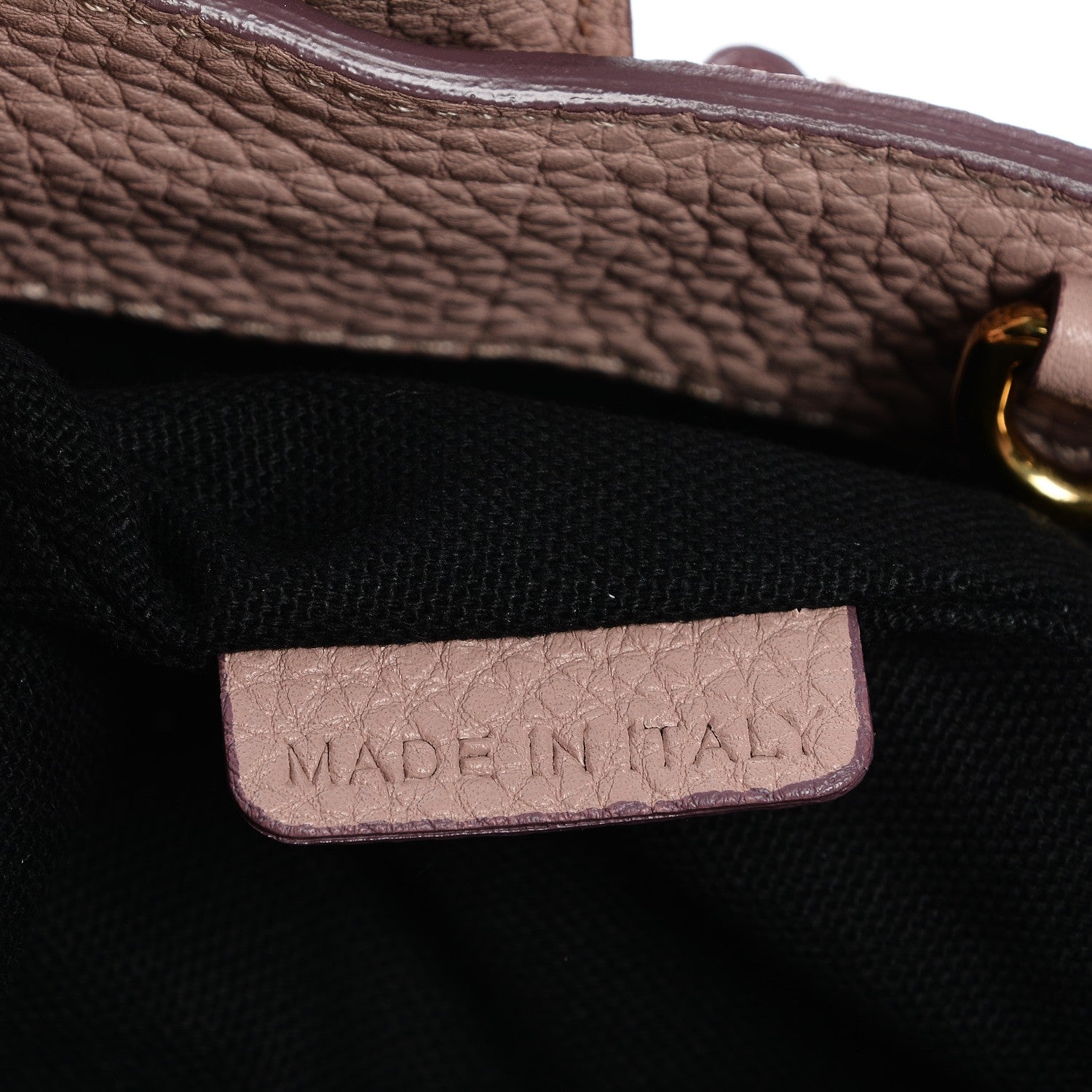 Burberry Grainy Calfskin House Check Small Banner Tote Nude Blush 7 of 8