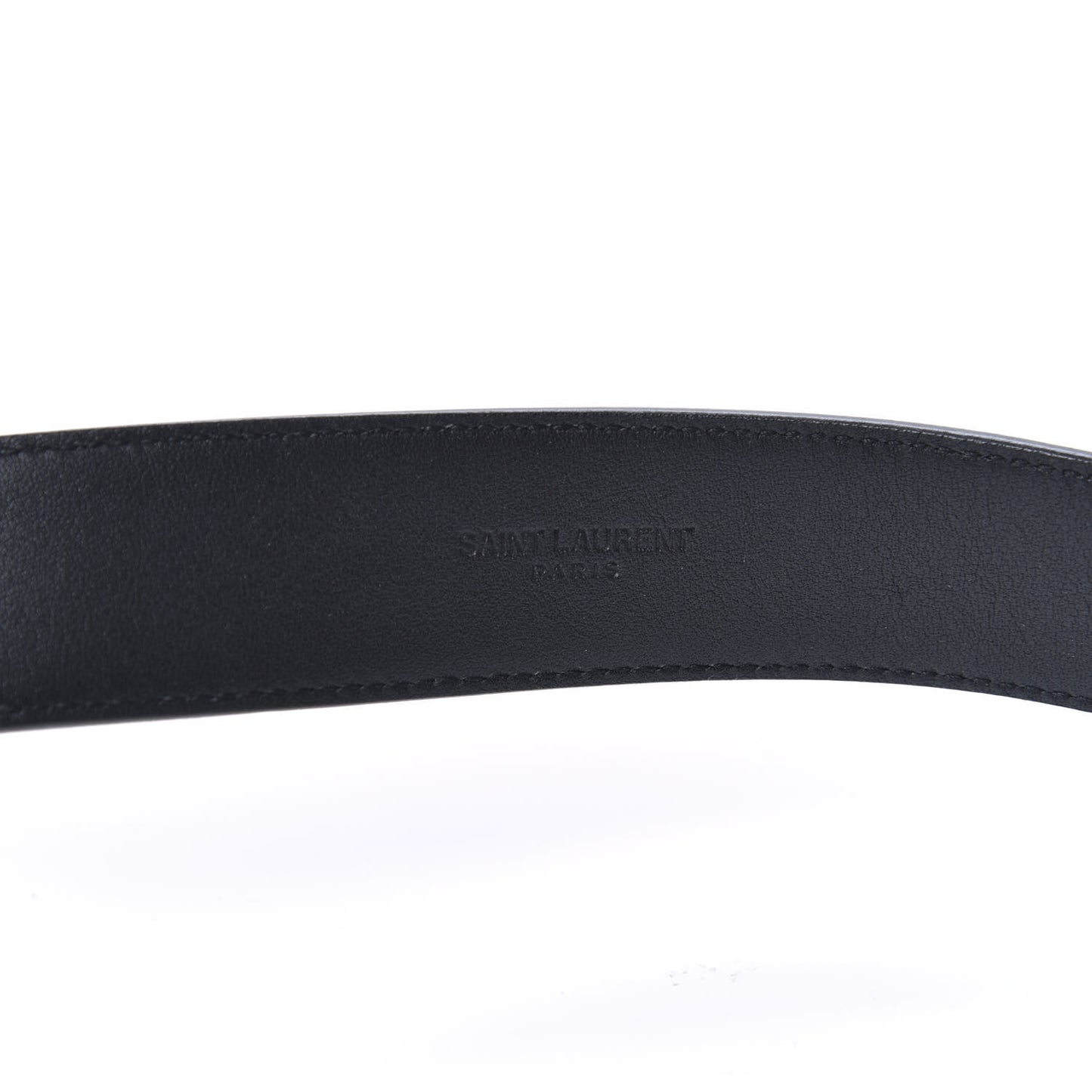 Smooth Calfskin Monogram Square Buckle Belt 95 38 Black