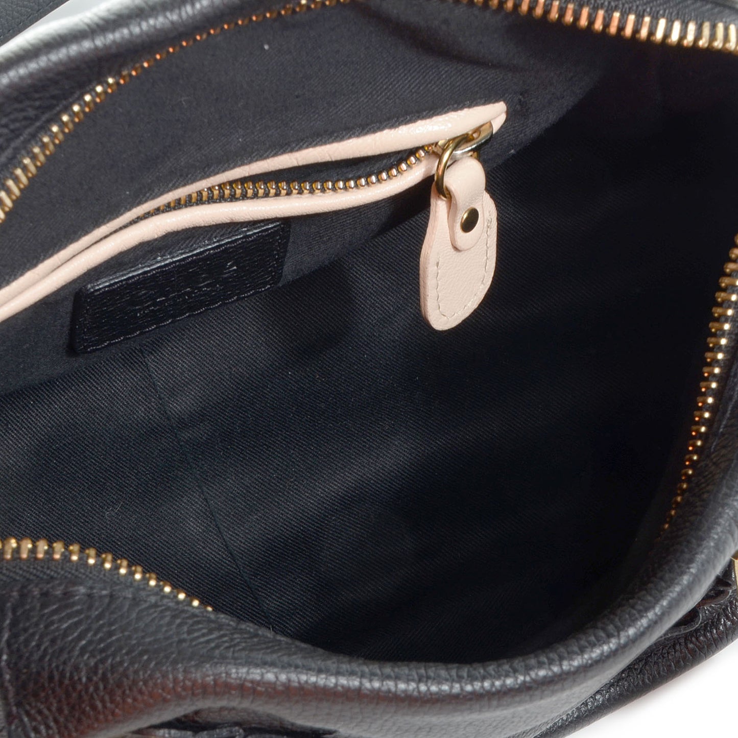 Grained Calfskin Small Paraty Black