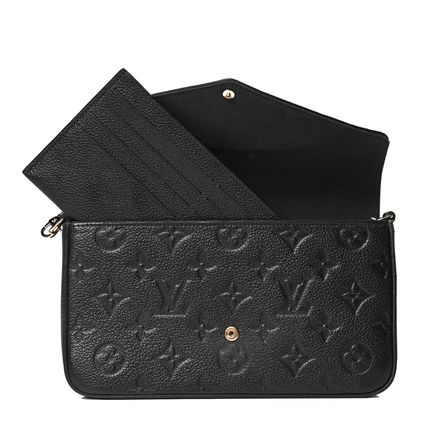 Empreinte Pochette Felicie Chain Wallet Black
