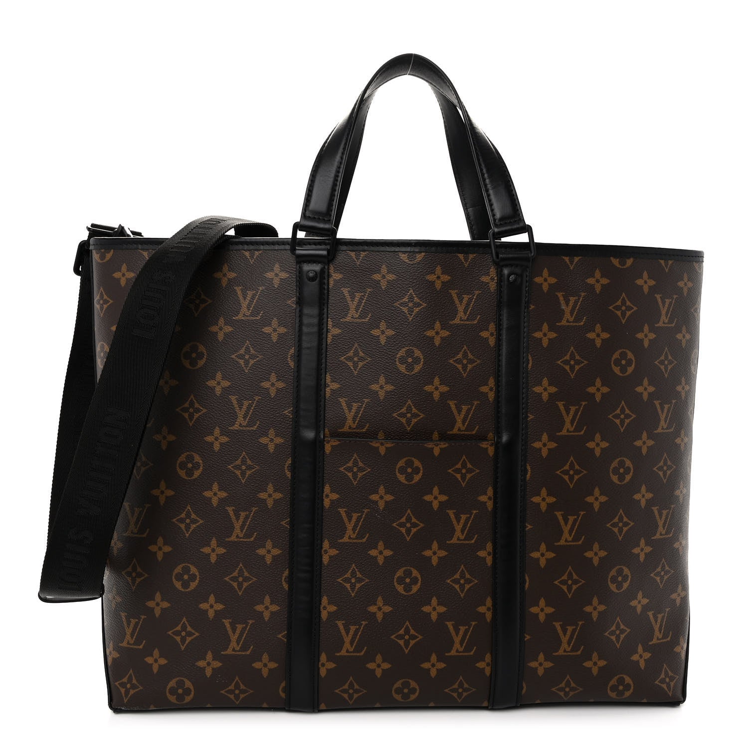 Louis Vuitton Monogram Macassar Weekend Tote GM 1 of 10