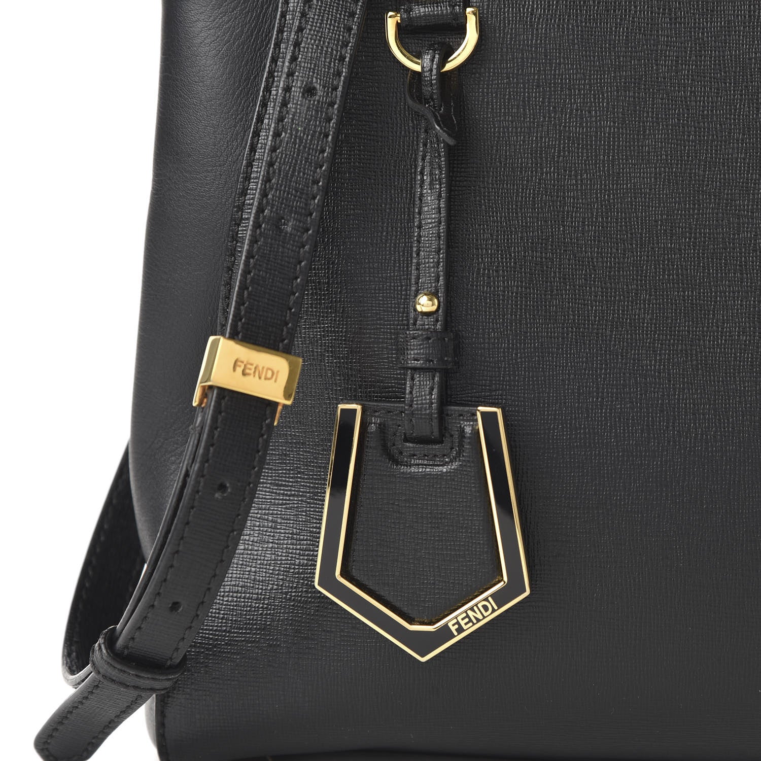 Fendi Vitello Elite Petite 2Jours Tote Black 10 of 10