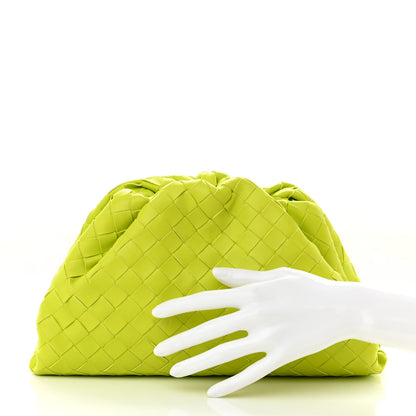 Bottega Veneta Nappa Maxi Intrecciato The Pouch Oversized Clutch Kiwi 2 of 11